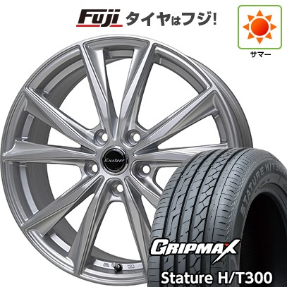 【新品国産車用5穴114.3】 夏タイヤ ホイール4本セット 225/55R18 グリップマックス スタチャー H/T300 BSW（限定） ホットスタッフ エクスターST 7J 18インチ(送料無料)