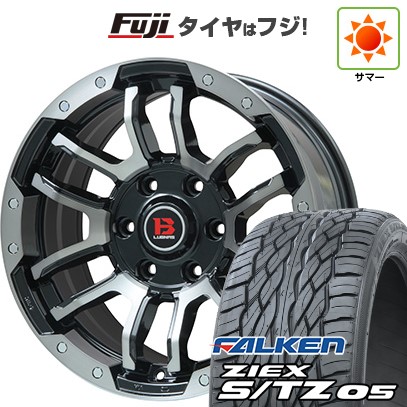 【新品】プラド/ハイラックス 夏タイヤ ホイール4本セット 265/60R18 ファルケン ジークス S/TZ 05 ビッグウエイ B-LUGNAS FRD(ブラックポリッシュ/ブラッククリア) 8J 18インチ(送料無料)