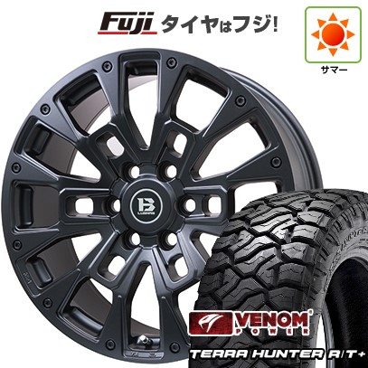 【新品】ランクル250 夏タイヤ ホイール4本セット 265/60R20 ヴェノムパワー テラハンターR/T+ BSW(限定) ビッグウエイ B-LUGNAS BRD(マットブラック) トヨタ車専用 8.5J 20インチ(送料無料)