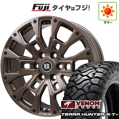 【新品】ランクル250 夏タイヤ ホイール4本セット 265/60R20 ヴェノムパワー テラハンターR/T+ BSW(限定) ビッグウエイ B-LUGNAS BRD(マットブロンズ) トヨタ車専用 8.5J 20インチ(送料無料)｜フジコーポレーション