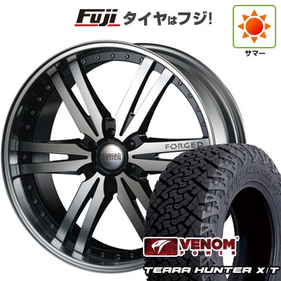 【新品】ランクル250/ランクル300 夏タイヤ ホイール4本セット 285/45R22 ヴェノムパワー テラハンターX/T BSW(限定) エムズスピード FORGEDデザイン 859 9J 22インチ(送料無料)｜フジコーポレーション
