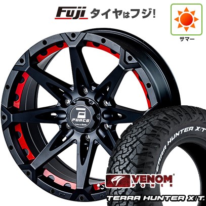 【新品国産車用6穴139.7】 夏タイヤ ホイール4本セット 265/65R18 ヴェノムパワー テラハンターX/T2 RWL(限定) フォース デナリ 8J 18インチ(送料無料)｜フジコーポレーション