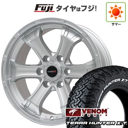 【新品国産車用6穴139.7】 夏タイヤ ホイール4本セット 285/65R18 ヴェノムパワー テラハンターX/T2 RWL(限定) ビッグウエイ B-MUD K(シルバー) トヨタ車専用 8J 18インチ(送料無料)