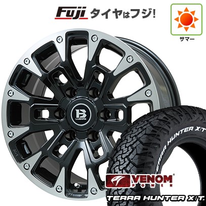 【新品国産車用6穴139.7】 夏タイヤ ホイール4本セット 285/65R18 ヴェノムパワー テラハンターX/T2 RWL(限定) ビッグウエイ B-LUGNAS BRD(ブラックポリッシュ/ブラッククリア) 8J 18インチ(送料無料) 104,650円