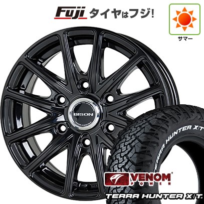 【新品】プラド/ハイラックス 夏タイヤ ホイール4本セット 265/65R17 ヴェノムパワー テラハンターX/T2 RWL(限定) ホットスタッフ バイソン BN-01 7.5J 17インチ(送料無料)