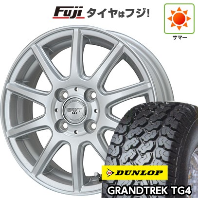 【新品 軽自動車】軽トラ 軽バン 夏タイヤ ホイール4本セット 145/80R12 80/78N ダンロップ グラントレック TG4 ビッグウエイ BWT-541 4J 12インチ(送料無料)