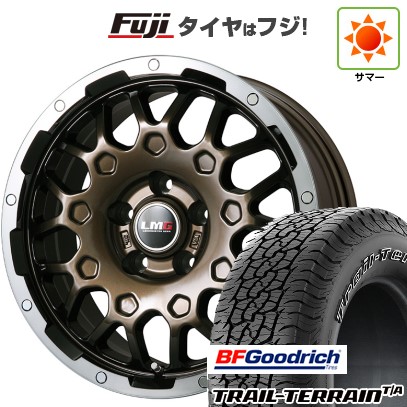 【新品国産車用5穴114.3】 夏タイヤ ホイール4本セット 225/65R17 BFグッドリッチ トレールテレーンT/A ORWL レアマイスター LMG MS-9W ブロンズリムポリッシュ 6.5J 17インチ(送料無料)