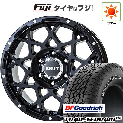 【新品国産車用6穴139.7】 夏タイヤ ホイール4本セット 265/65R18 BFグッドリッチ トレールテレーンT/A ORWL トライスター BRUT BR-55 8J 18インチ(送料無料)