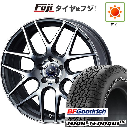 【新品国産車用5穴114.3】 夏タイヤ ホイール4本セット 225/65R17 BFグッドリッチ トレールテレーンT/A ORWL WEDS ウェッズ レオニス NAVIA 06 7J 17インチ(送料無料)