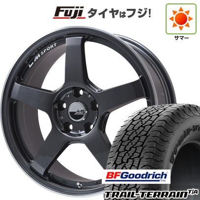 【新品国産車用5穴114.3】 夏タイヤ ホイール4本セット 225/65R17 BFグッドリッチ トレールテレーンT/A ORWL レアマイスター LMスポーツ LM-05R(ガンメタ/リムポリッシュ) 7J 17インチ(送料無料)|フジコーポレーション
