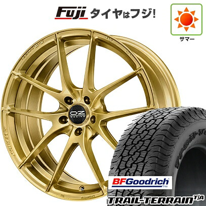 【新品国産車用5穴100】 夏タイヤ ホイール4本セット 225/55R18 BFグッドリッチ トレールテレーンT/A RBL OZ レッジェーラHLT 8J 18インチ(送料無料)｜フジコーポレーション