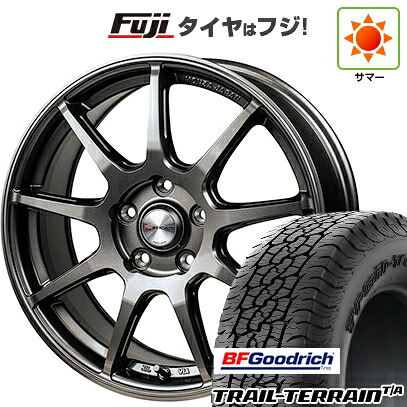 【新品国産車用5穴100】 夏タイヤ ホイール4本セット 225/55R18 BFグッドリッチ トレールテレーンT/A RBL モンツァ Rバージョン FS99 8J 18インチ(送料無料)|フジコーポレーション