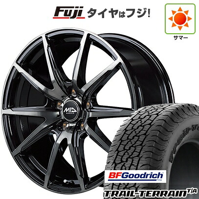 【新品国産車用5穴114.3】 夏タイヤ ホイール4本セット 225/55R18 BFグッドリッチ トレールテレーンT/A RBL MID WHEELS DR-02 7J 18インチ(送料無料)｜フジコーポレーション
