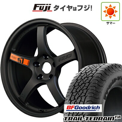 【新品国産車用5穴100】 夏タイヤ ホイール4本セット 225/55R18 BFグッドリッチ トレールテレーンT/A RBL RAYS レイズ グラムライツ 57CR SPEC-D 7.5J 18インチ(送料無料)