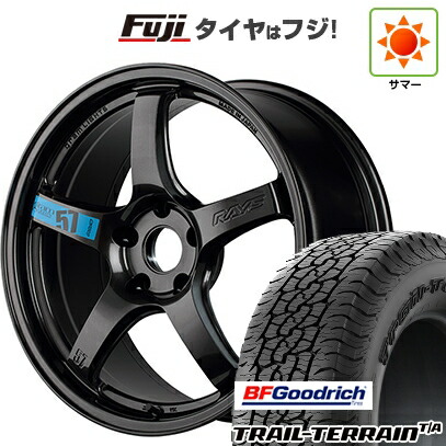 【新品国産車用5穴100】 夏タイヤ ホイール4本セット 225/55R18 BFグッドリッチ トレールテレーンT/A RBL RAYS レイズ グラムライツ 57CR SPEC-M 7.5J 18インチ(送料無料)