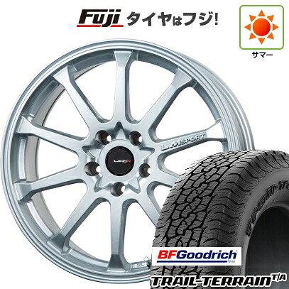 【新品国産車用5穴100】 夏タイヤ ホイール4本セット 225/55R18 BFグッドリッチ トレールテレーンT/A RBL レアマイスター LMスポーツ LM-10R(メタリックシルバー) 7.5J 18インチ(送料無料)