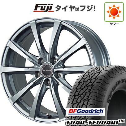 【新品国産車用5穴114.3】 夏タイヤ ホイール4本セット 225/55R18 BFグッドリッチ トレールテレーンT/A RBL ブリヂストン バルミナ LS10 7.5J 18インチ(送料無料)