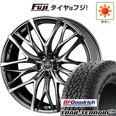 【新品国産車用5穴114.3】 夏タイヤ ホイール4本セット 225/60R18 BFグッドリッチ トレールテレーンT/A RBL WEDS ウェッズ クレンツェ ウィーバル 100EVO 7.5J 18インチ(送料無料)