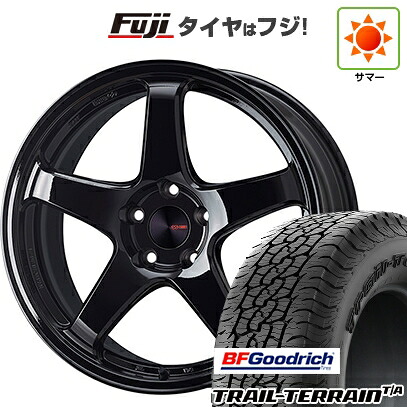 【新品国産車用5穴114.3】 夏タイヤ ホイール4本セット 225/60R18 BFグッドリッチ トレールテレーンT/A RBL ENKEI エンケイ PerformanceLine PF05 フジオリジナルカラー 7.5J 18インチ(送料無料)