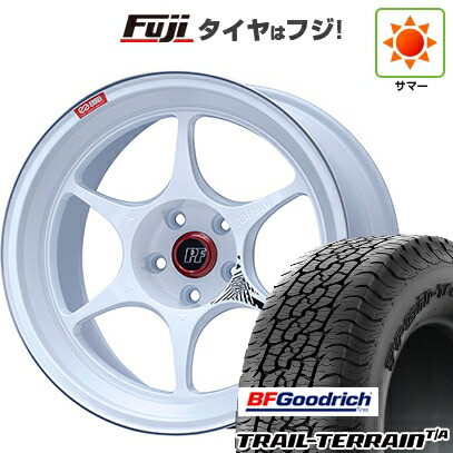 【新品国産車用5穴114.3】 夏タイヤ ホイール4本セット 235/60R18 BFグッドリッチ トレールテレーンT/A RBL ENKEI エンケイ PerformanceLine PF06 マシニングホワイト 8J 18インチ(送料無料)
