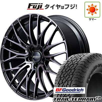 【新品国産車用5穴114.3】 夏タイヤ ホイール4本セット 225/55R18 BFグッドリッチ トレールテレーンT/A RBL RAYS レイズ ホムラ 2X10BD BLACK CLEAR EDITION 7.5J 18インチ(送料無料)|フジコーポレーション