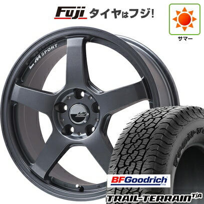【新品国産車用5穴114.3】 夏タイヤ ホイール4本セット 225/55R18 BFグッドリッチ トレールテレーンT/A RBL レアマイスター LMスポーツ LM-05R(マットガンメタ) 7.5J 18インチ(送料無料)