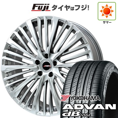 【新品】レクサスRX 2022/11- 夏タイヤ ホイール4本セット 235/50R21 ヨコハマ アドバン dB V552 プレミックス MER-X ハイパーシルバー(R14ボルト) 21インチ(送料無料)