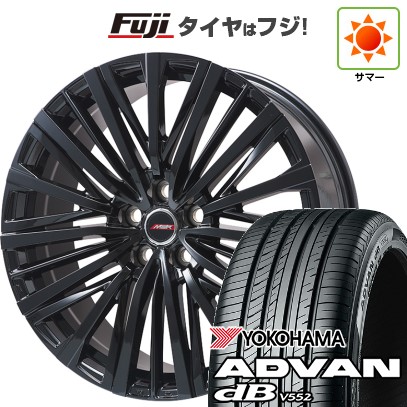【新品】40系アルファード/ヴェルファイア用 夏タイヤ ホイール4本セット 245/40R21 ヨコハマ アドバン dB V552(限定2024年製) プレミックス MER-V グロスブラック(平座ナット) 8.5J 21インチ(送料無料)|フジコーポレーション