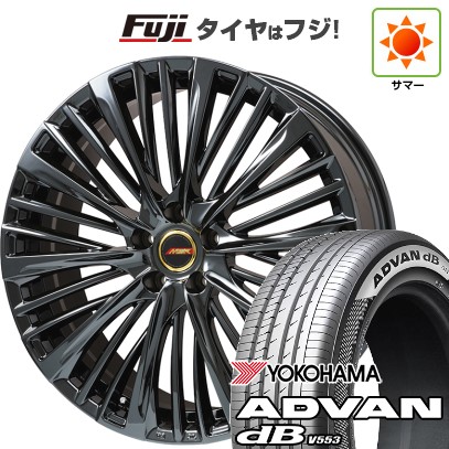 【新品】60系プリウス 夏タイヤ ホイール4本セット 195/50R19 ヨコハマ アドバン dB V553 プレミックス MER-X(平座ナット) 6.5J 19インチ(送料無料)｜フジコーポレーション