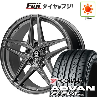 【新品】スイフトスポーツ 夏タイヤ ホイール4本セット 195/45R17 ヨコハマ アドバン フレバV701 OZ SPARCO レコード 7.5J 17インチ(送料無料)