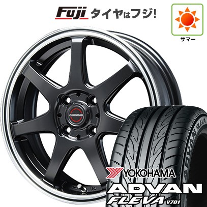 【新品国産車用4穴100】 夏タイヤ ホイール4本セット 195/45R16 ヨコハマ アドバン フレバV701 ブレスト ユーロマジック タイプS-07 6J 16インチ(送料無料)｜フジコーポレーション