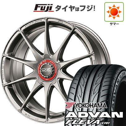 【新品国産車用5穴114.3】 夏タイヤ ホイール4本セット 205/55R17 ヨコハマ アドバン フレバV701 OZ フォーミュラHLT 17インチ(送料無料)