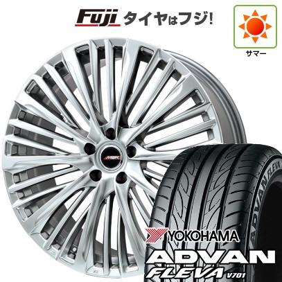 【新品国産車用5穴114.3】 夏タイヤ ホイール4本セット 215/40R18 ヨコハマ アドバン フレバV701 プレミックス MER-X 7J 18インチ(送料無料)
