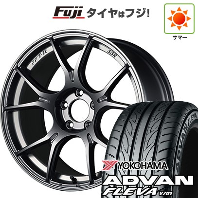 【新品】シエンタ 2015-22 夏タイヤ ホイール4本セット 195/45R17 ヨコハマ アドバン フレバV701 SSR GT GTX02 7J 17インチ(送料無料)