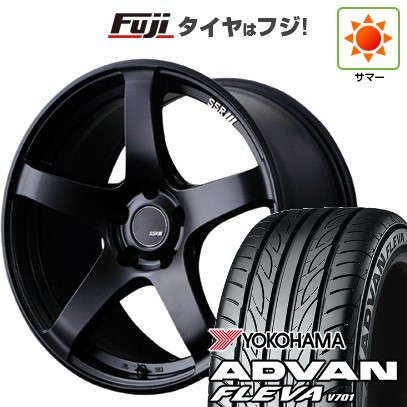 【新品国産車用5穴100】 夏タイヤ ホイール4本セット 215/45R17 ヨコハマ アドバン フレバV701 SSR GT GTV01 7J 17インチ(送料無料)