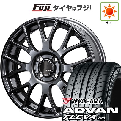 【新品 軽自動車】 夏タイヤ ホイール4本セット 165/50R16 ヨコハマ アドバン フレバV701 SSR GT GTV04 5J 16インチ(送料無料)