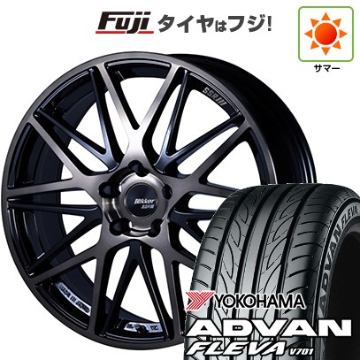 【新品国産車用5穴114.3】 夏タイヤ ホイール4本セット 205/50R17 ヨコハマ アドバン フレバV701 SSR ブリッカー 01M 17インチ(送料無料)