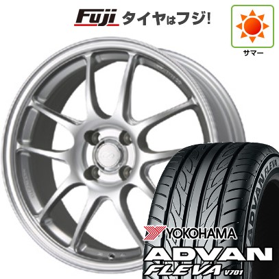 【新品 軽自動車】 夏タイヤ ホイール4本セット 165/50R16 ヨコハマ アドバン フレバV701 ENKEI エンケイ PerformanceLine PF01 5J 16インチ(送料無料)|フジコーポレーション