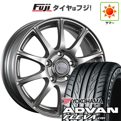 【新品国産車用5穴100】 夏タイヤ ホイール4本セット 205/55R16 ヨコハマ アドバン フレバV701 ブリヂストン エコフォルム SE-23 6.5J 16インチ(送料無料)