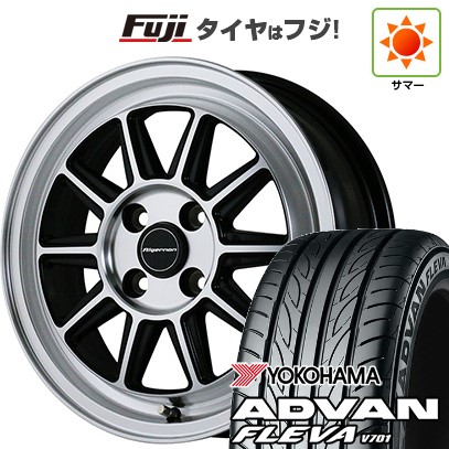 【新品 軽自動車】N-BOX タント スペーシア 夏タイヤ ホイール4本セット 165/55R15 ヨコハマ アドバン フレバV701 アルジェノン フェニーチェ RX-4 5J 15インチ(送料無料)｜フジコーポレーション
