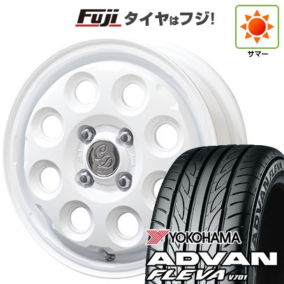 【新品 軽自動車】N-BOX タント スペーシア 夏タイヤ ホイール4本セット 165/55R15 ヨコハマ アドバン フレバV701 共豊 カワイイ デコル ネイチャー 4.5J 15インチ(送料無料)｜フジコーポレーション