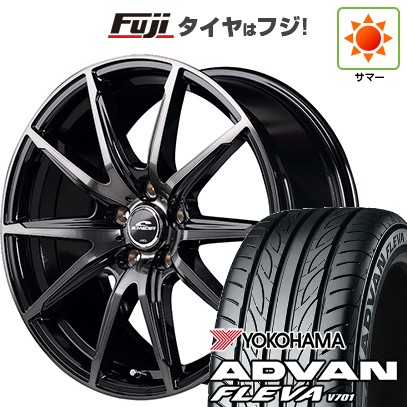 【新品国産車用5穴100】 夏タイヤ ホイール4本セット 215/45R17 ヨコハマ アドバン フレバV701 MID WHEELS DR-02 7J 17インチ(送料無料)｜フジコーポレーション 94,820円