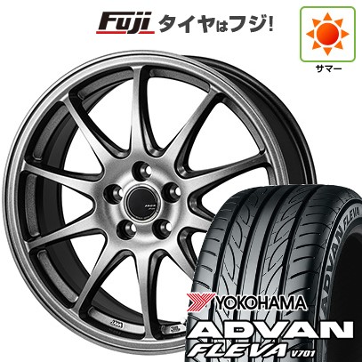 【新品国産車用5穴114.3】 夏タイヤ ホイール4本セット 205/50R17 ヨコハマ アドバン フレバV701 モンツァ ZACK JP-202 7J 17インチ(送料無料)