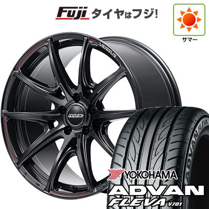 【新品国産車用5穴114.3】 夏タイヤ ホイール4本セット 225/35R20 ヨコハマ アドバン フレバV701 RAYS レイズ ベルサス VV25R 8.5J 20インチ(送料無料)