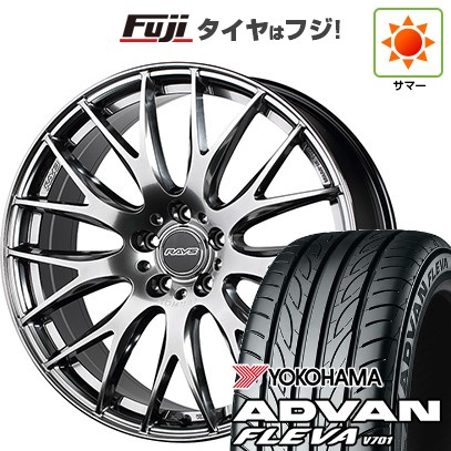 【新品国産車用5穴114.3】 夏タイヤ ホイール4本セット 225/35R20 ヨコハマ アドバン フレバV701 RAYS レイズ ホムラ 2X9Plus 8.5J 20インチ(送料無料)
