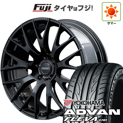 【新品国産車用5穴114.3】 夏タイヤ ホイール4本セット 225/35R20 ヨコハマ アドバン フレバV701 RAYS レイズ ホムラ 2X9R 8.5J 20インチ(送料無料)