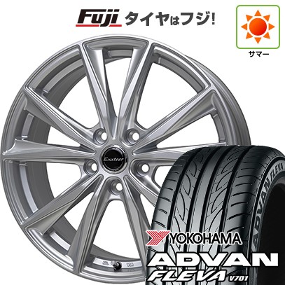 【新品】シエンタ 2015-22 夏タイヤ ホイール4本セット 195/45R17 ヨコハマ アドバン フレバV701 ホットスタッフ エクスターST 7J 17インチ(送料無料)