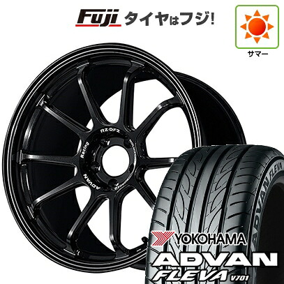 【新品国産車用5穴114.3】 夏タイヤ ホイール4本セット 225/35R20 ヨコハマ アドバン フレバV701 ヨコハマ アドバンレーシング RZ-DF2 9J 20インチ(送料無料)｜フジコーポレーション