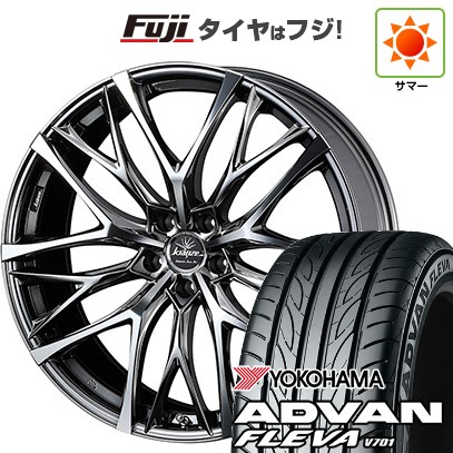 【新品国産車用5穴114.3】 夏タイヤ ホイール4本セット 225/35R20 ヨコハマ アドバン フレバV701 WEDS ウェッズ クレンツェ ウィーバル 100EVO 8.5J 20インチ(送料無料)｜フジコーポレーション