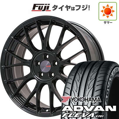 【新品国産車用5穴114.3】 夏タイヤ ホイール4本セット 215/40R18 ヨコハマ アドバン フレバV701 ENKEI エンケイ PerformanceLine PFM1 フジオリジナルカラー 7.5J 18インチ(送料無料)｜フジコーポレーション